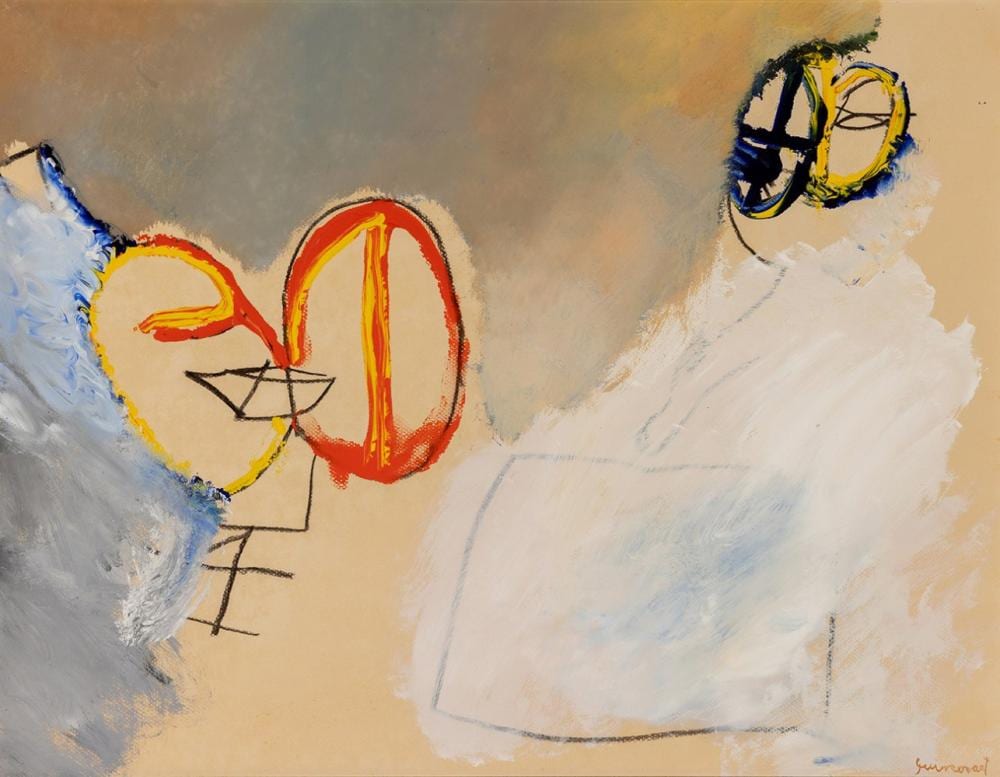 Josep Guinovart comparable auction result: josep guinovart barcelona 1927 2007 untitled mixed media on paper adhered to board signed in the lower right corner