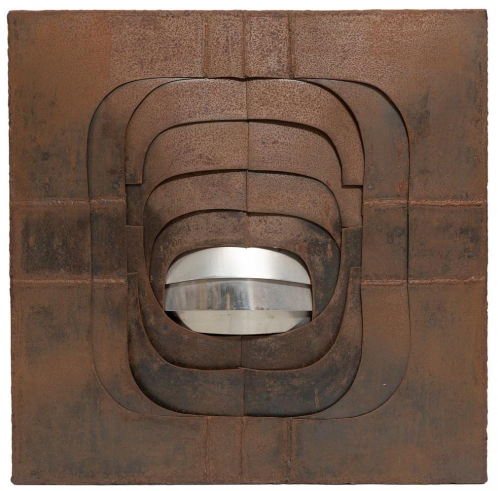 amadeo gabino valencia 1922 madrid 2004 untitled oxidized steel and polished aluminum signed in the lower right area · Setdart Auction House · 2026-06-17 Amadeo Gabino comparable auction result: amadeo gabino valencia 1922 madrid 2004 untitled oxidized steel and polished aluminum signed in the lower right area