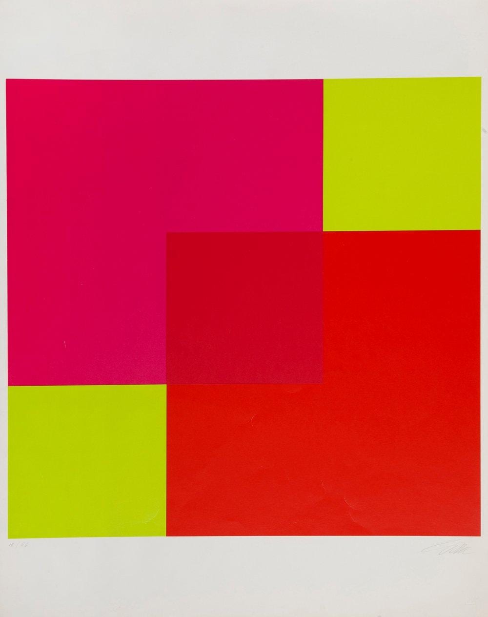 Richard Paul Lohse comparable auction result: richard paul lohse zurich 1902 1988 untitled 1979 silkscreen copy 1 66 signed and justified by hand
