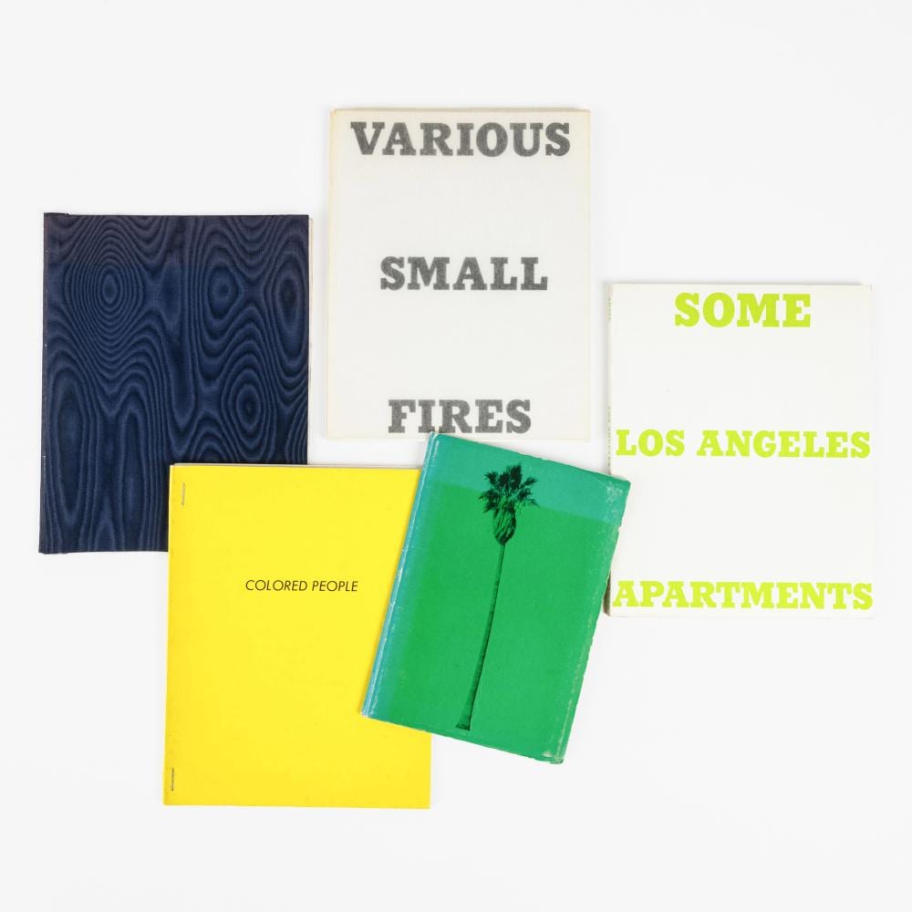 Edward Ruscha comparable auction result: ed ruscha two artist s books