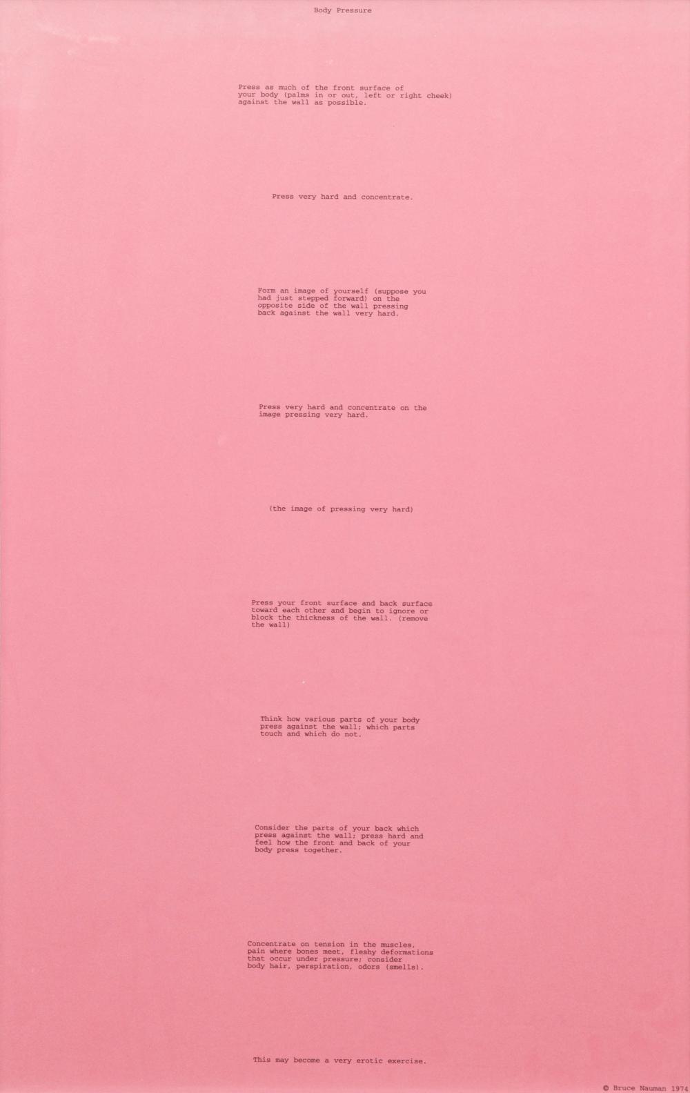 Bruce Nauman comparable auction result: bruce nauman 1941