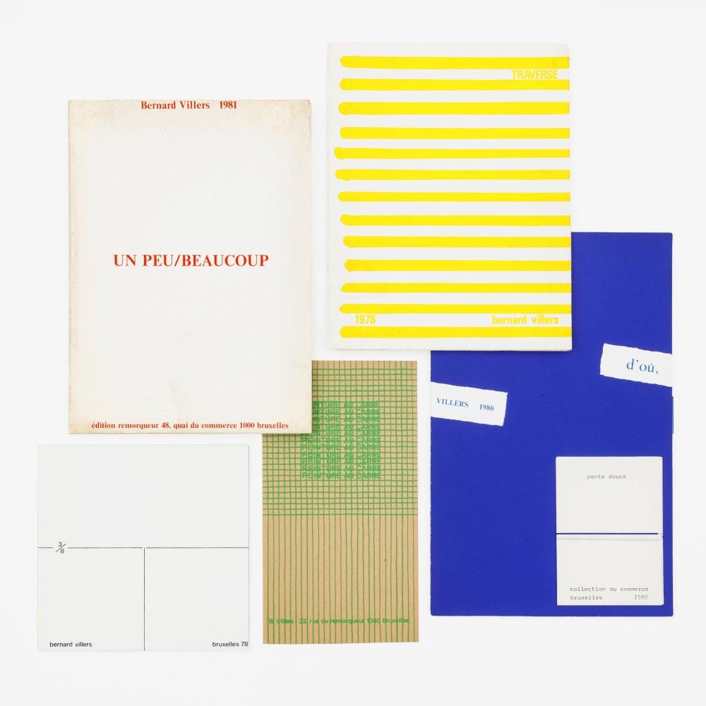 bernard villers a set of six artist s books · Bernaerts Auctioneers · 2026-06-18 Bernard Villers comparable auction result: bernard villers a set of six artist s books