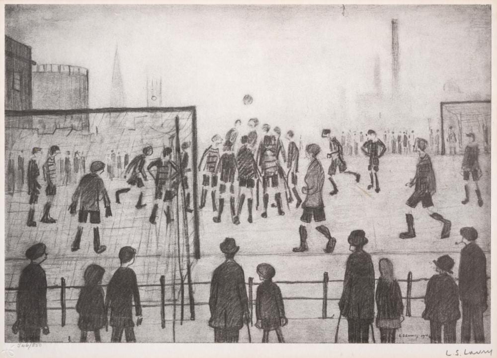 Laurence Stephen Lowry comparable auction result: laurence stephen lowry 1887 1976 the football match