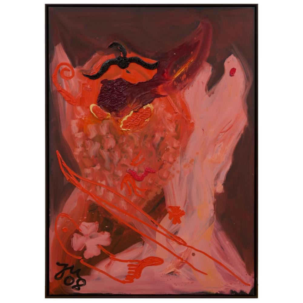 Jonathan Meese comparable auction result: jonathan meese b 1970 erzmadch madchensucht 8