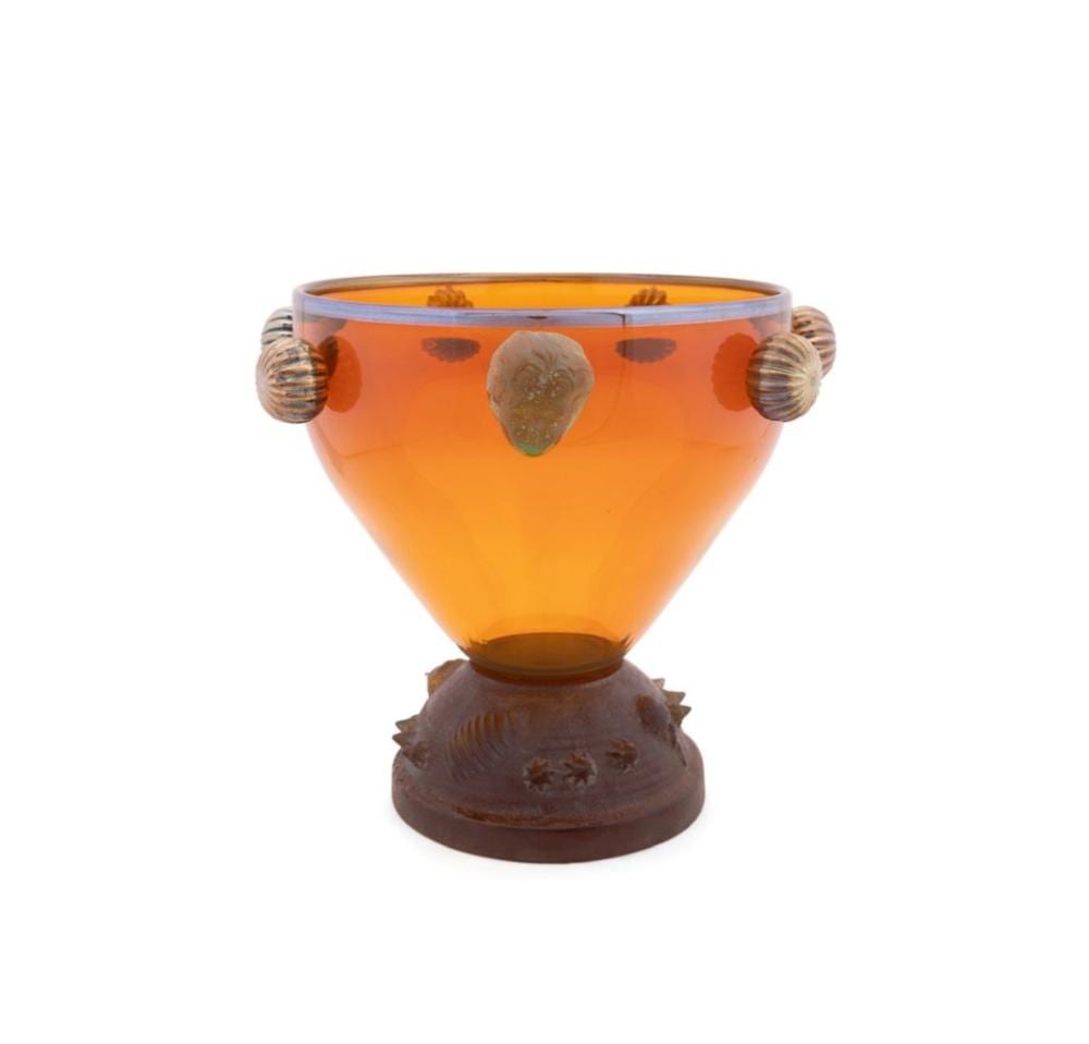 Mitchell Gaudet comparable auction result: mitchell gaudet large centerpiece bowl c 1999