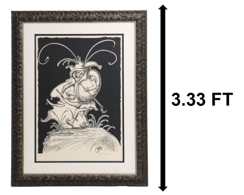 Salvador Dali (1904-1989) Spanish, Lithograph "Les Songes Drolatiques de Pantagruel S" sold by Sarasota Estate Auction, lot 18 — auction record photograph
