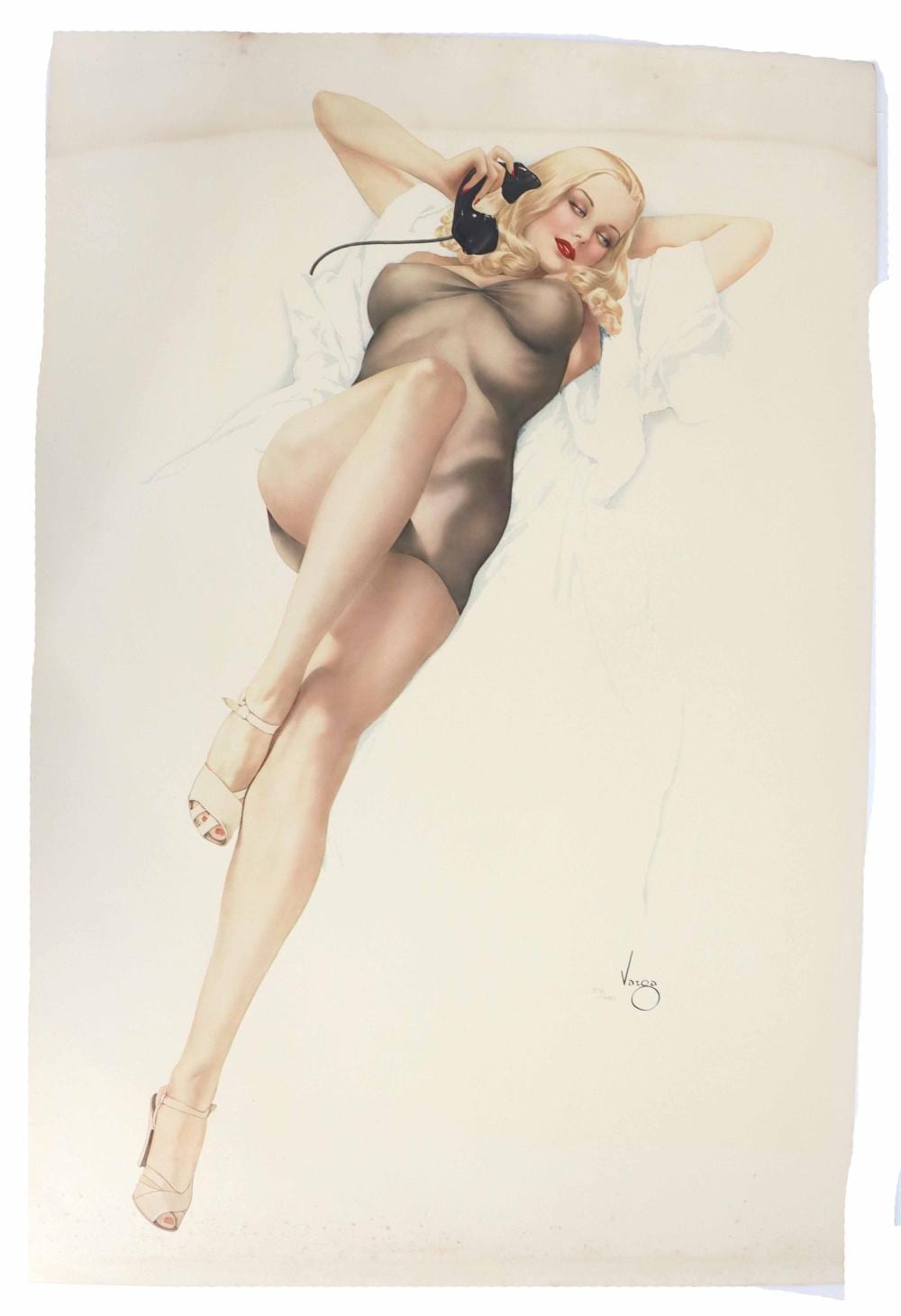 Alberto Vargas comparable auction result: alberto vargas 1896 1982 american numbered lithograph pin up