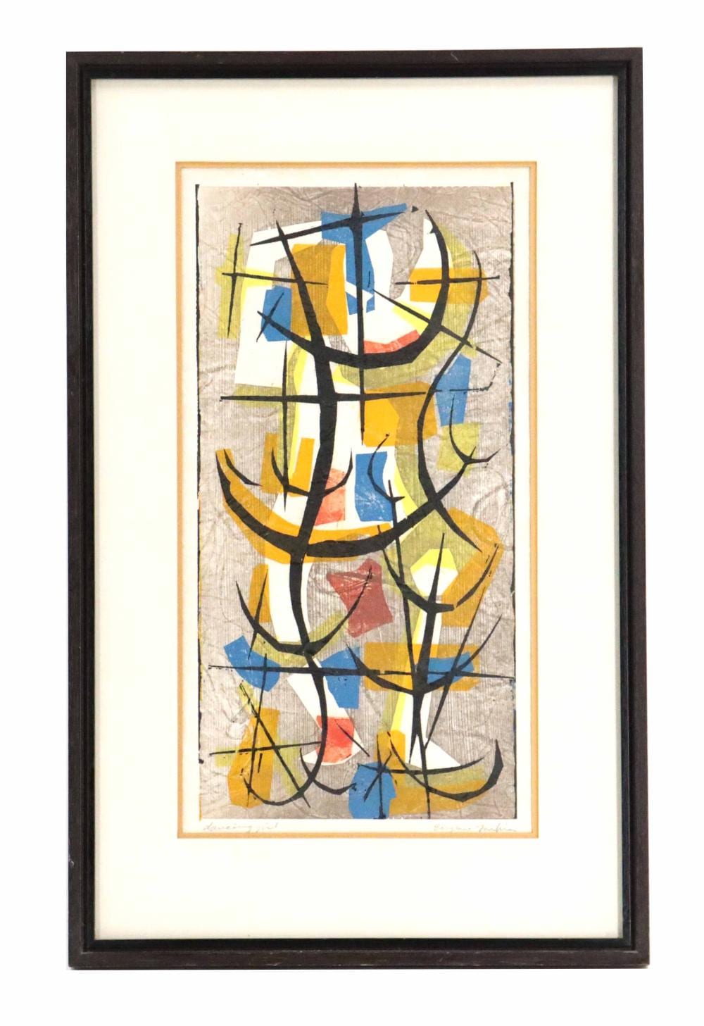 eugene larkin 1921 2010 american dancing girl abstract screenprint · Sarasota Estate Auction · 2026-06-13 Eugene Larkin comparable auction result: eugene larkin 1921 2010 american dancing girl abstract screenprint