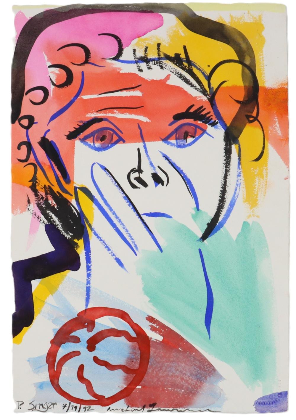 Michael Lawrence comparable auction result: michael lawrence born 1943 american vintage original watercolor