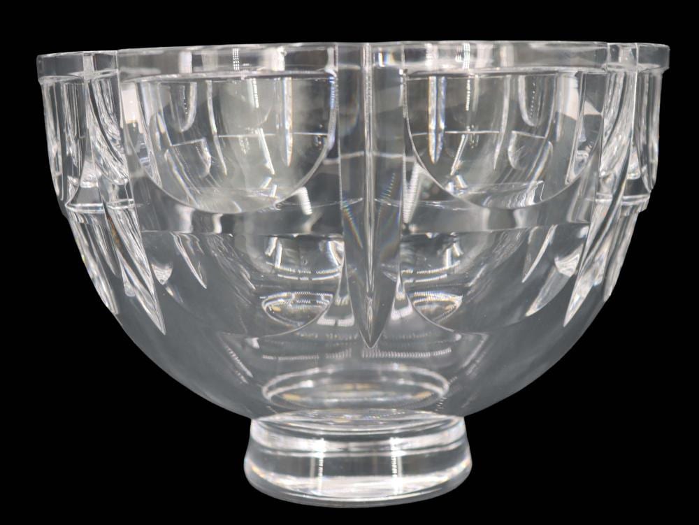 Simon Gate comparable auction result: simon gate 1883 1945 swedish orrefors crystal thousand windows bowl