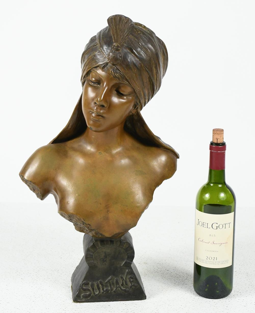 Emmanuel Villanis comparable auction result: sultane sculpture after emmanuel villanis