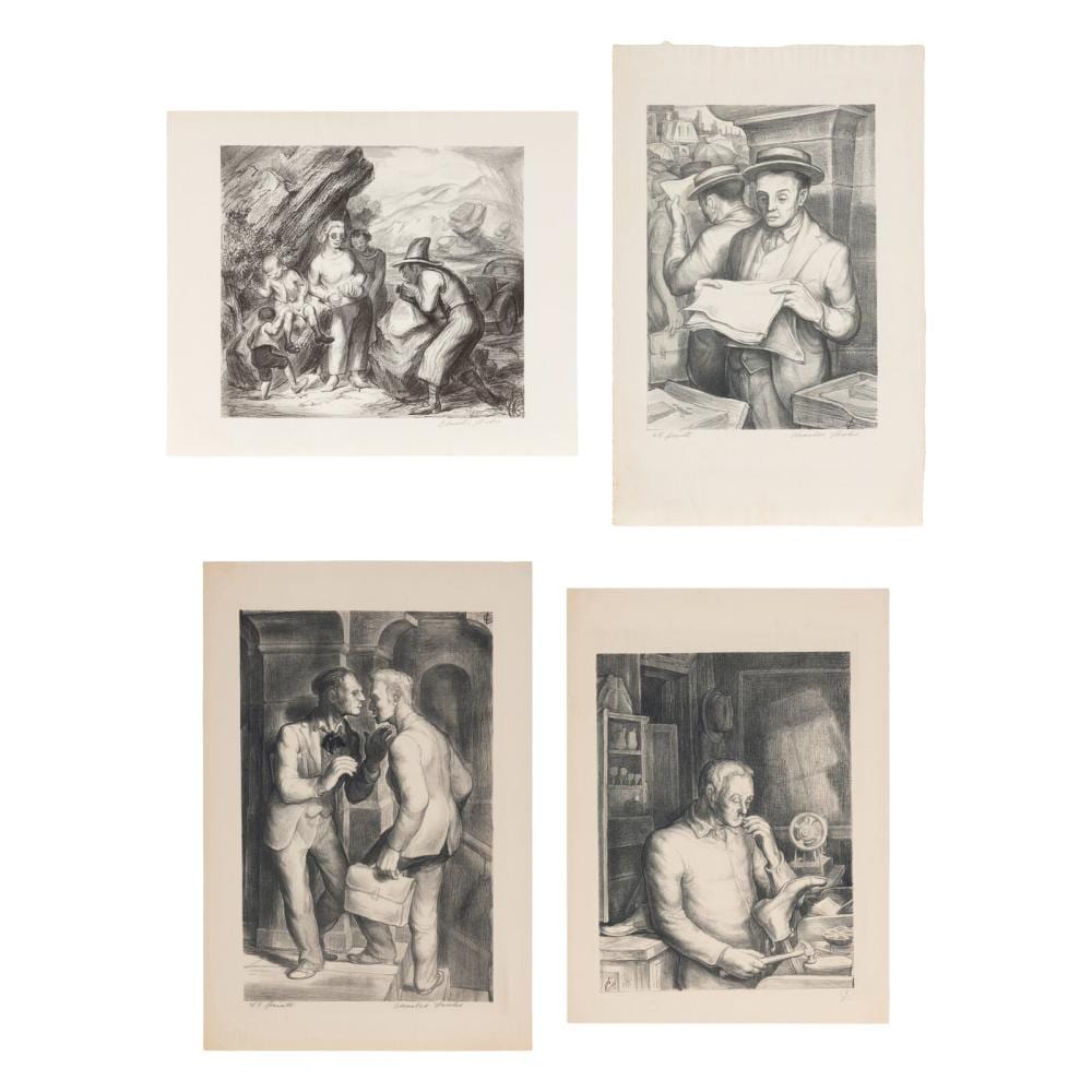Charles Locke comparable auction result: charles locke american 1899 1983 four works