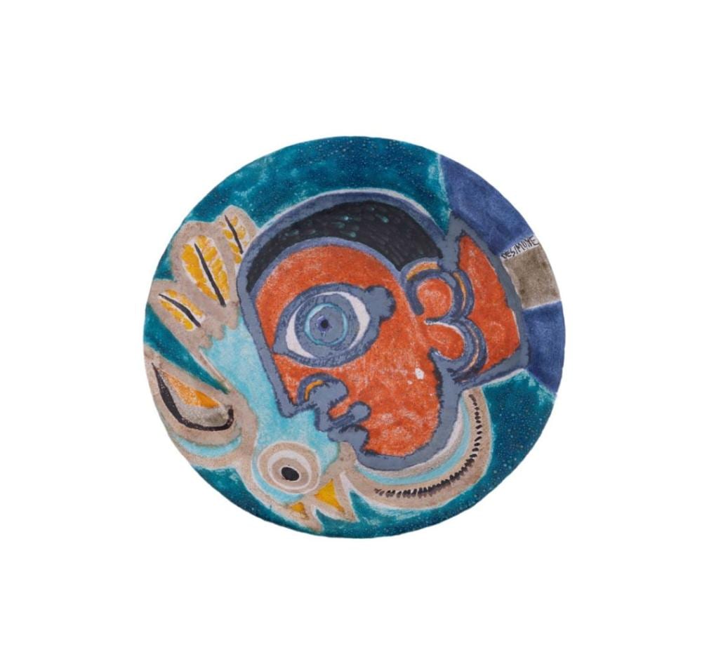 giovanni de simone glazed cubist style charger · Ahlers & Ogletree Inc. · 2026-06-18 Giovanni DeSimone comparable auction result: giovanni de simone glazed cubist style charger