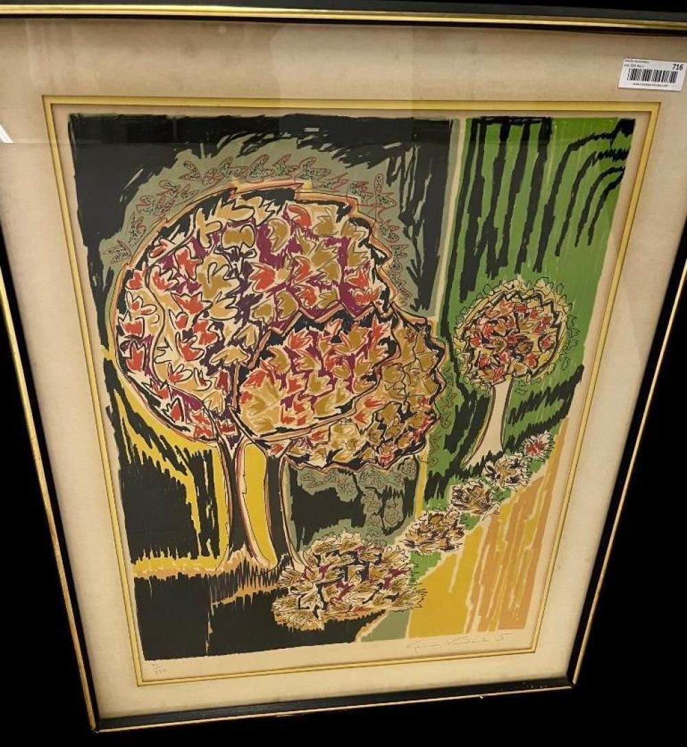 Gloria Vanderbilt comparable auction result: gloria vanderbilt signed and numbered print