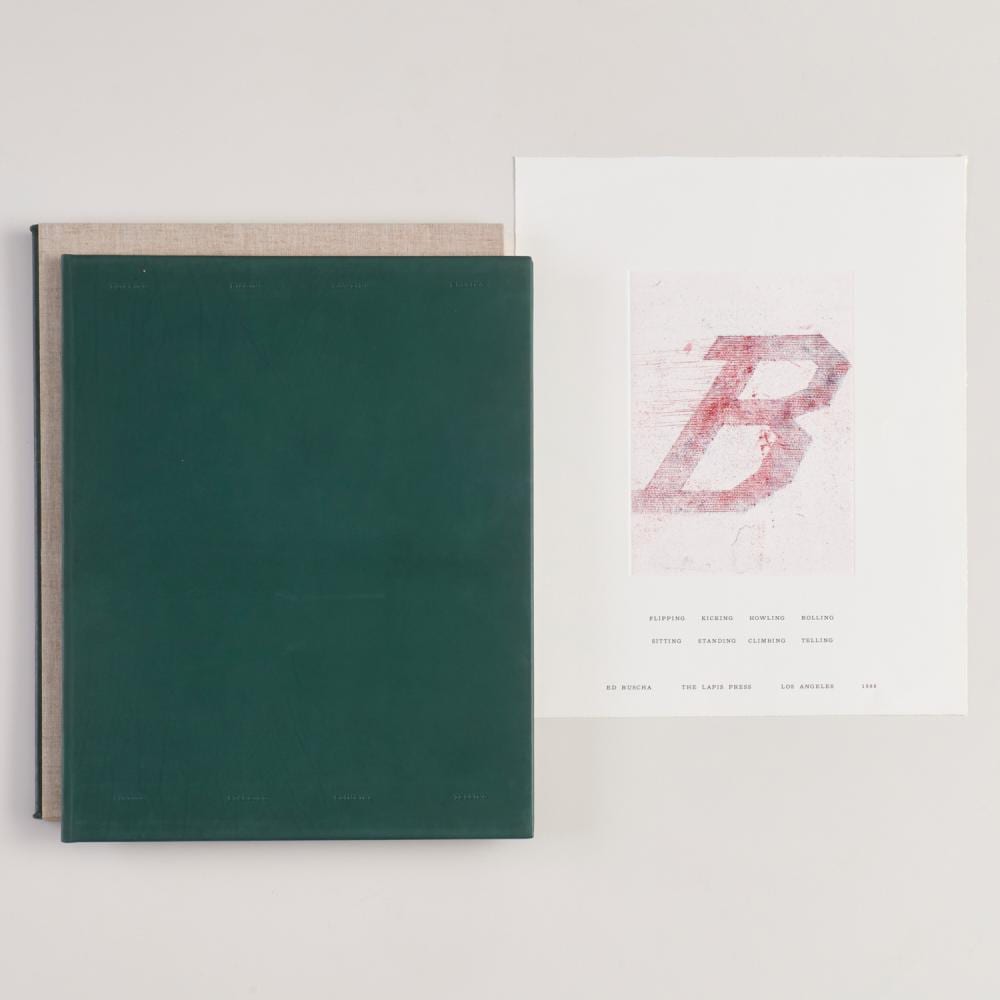Edward Ruscha comparable auction result: ed ruscha flipping kicking howling signed