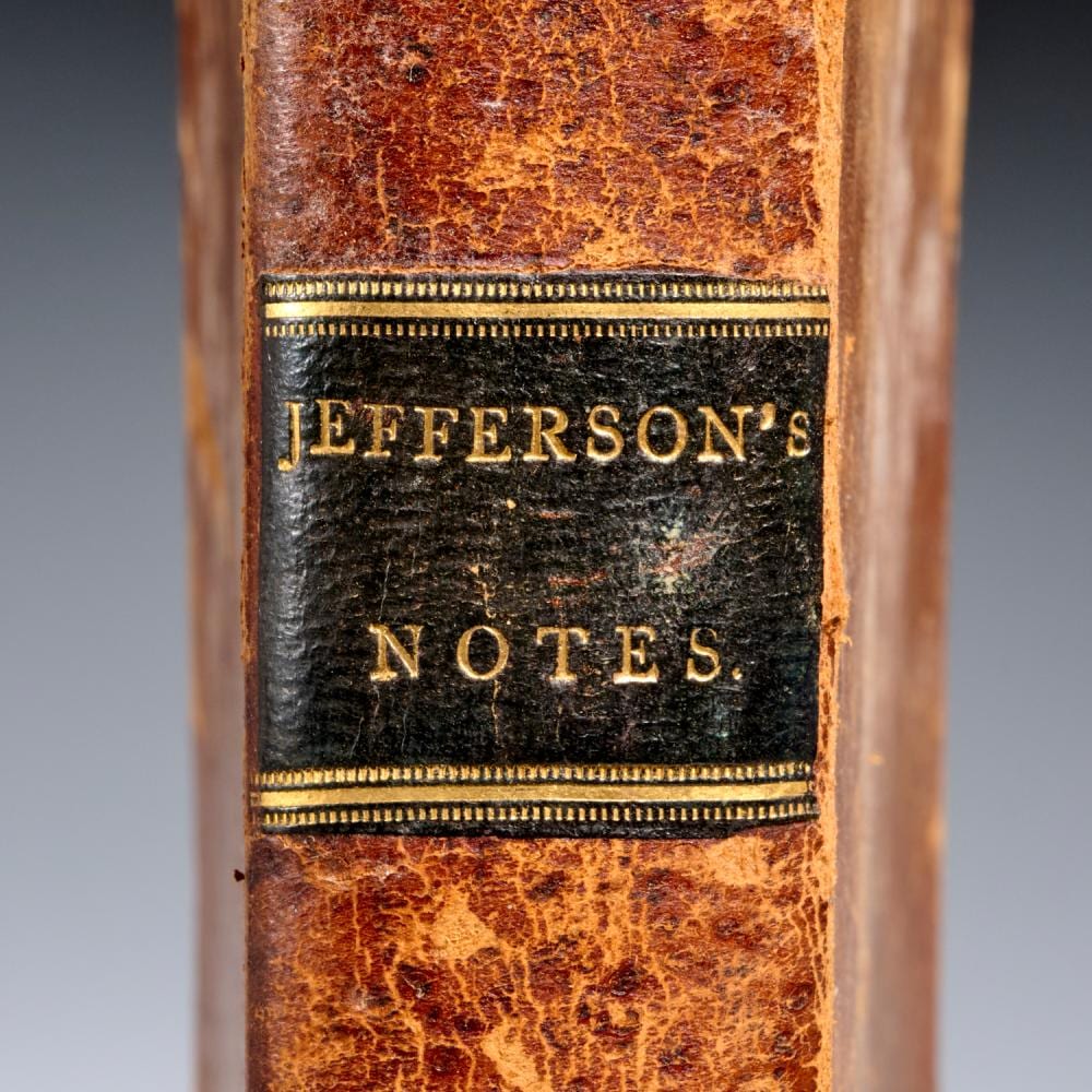 thomas jefferson notes on virginia 1801 · Millea Bros Ltd · 2026-06-18 Thomas Jefferson comparable auction result: thomas jefferson notes on virginia 1801