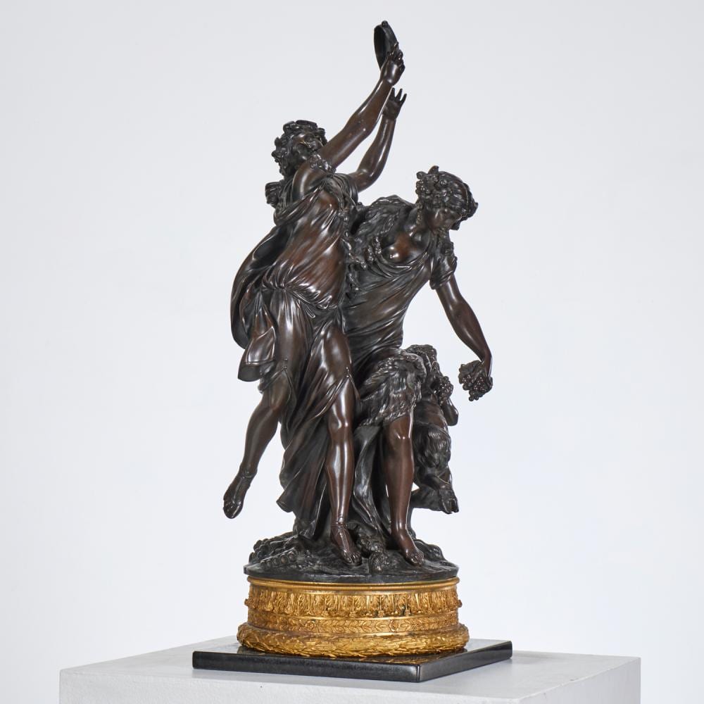 Clodion comparable auction result: clodion after patinated bronze sculpture
