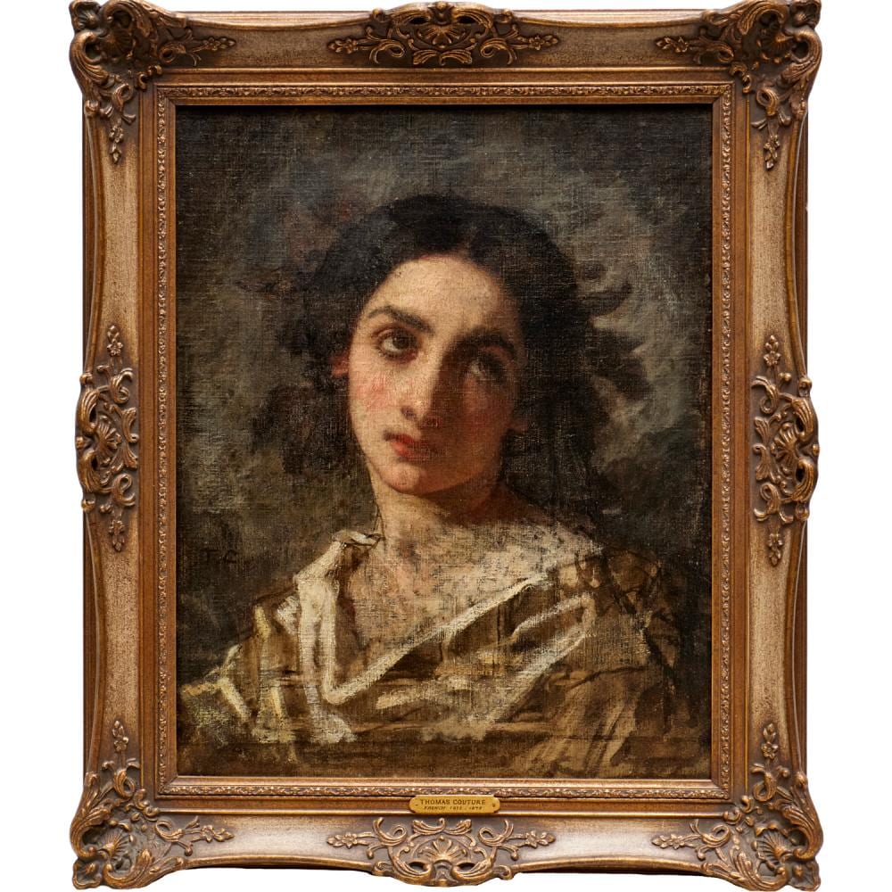 Thomas Couture comparable auction result: thomas couture oil on canvas ex museum