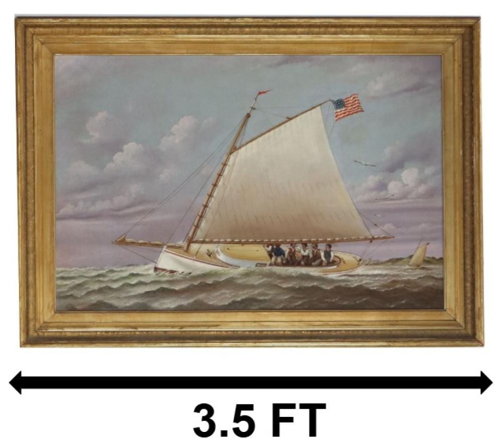 Charles Sidney Raleigh comparable auction result: charles sidney raleigh 1830 1925 english oil on canvas maritime art