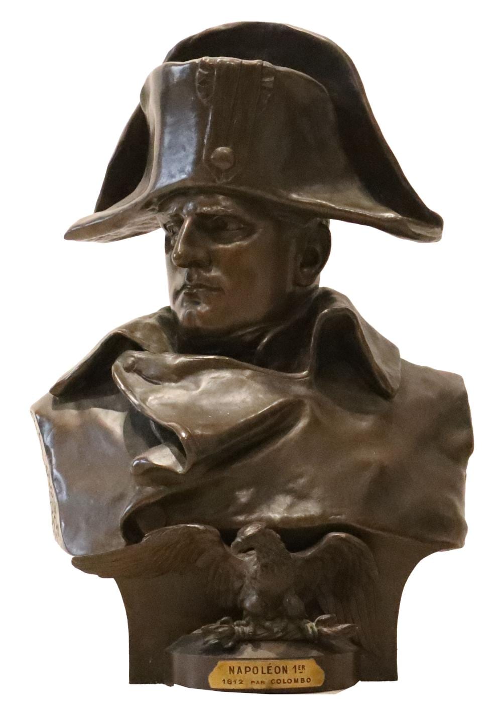 Lorenzo Colombo comparable auction result: renzo colombo 1856 1885 italian 1885 bronze sculpture of napolean