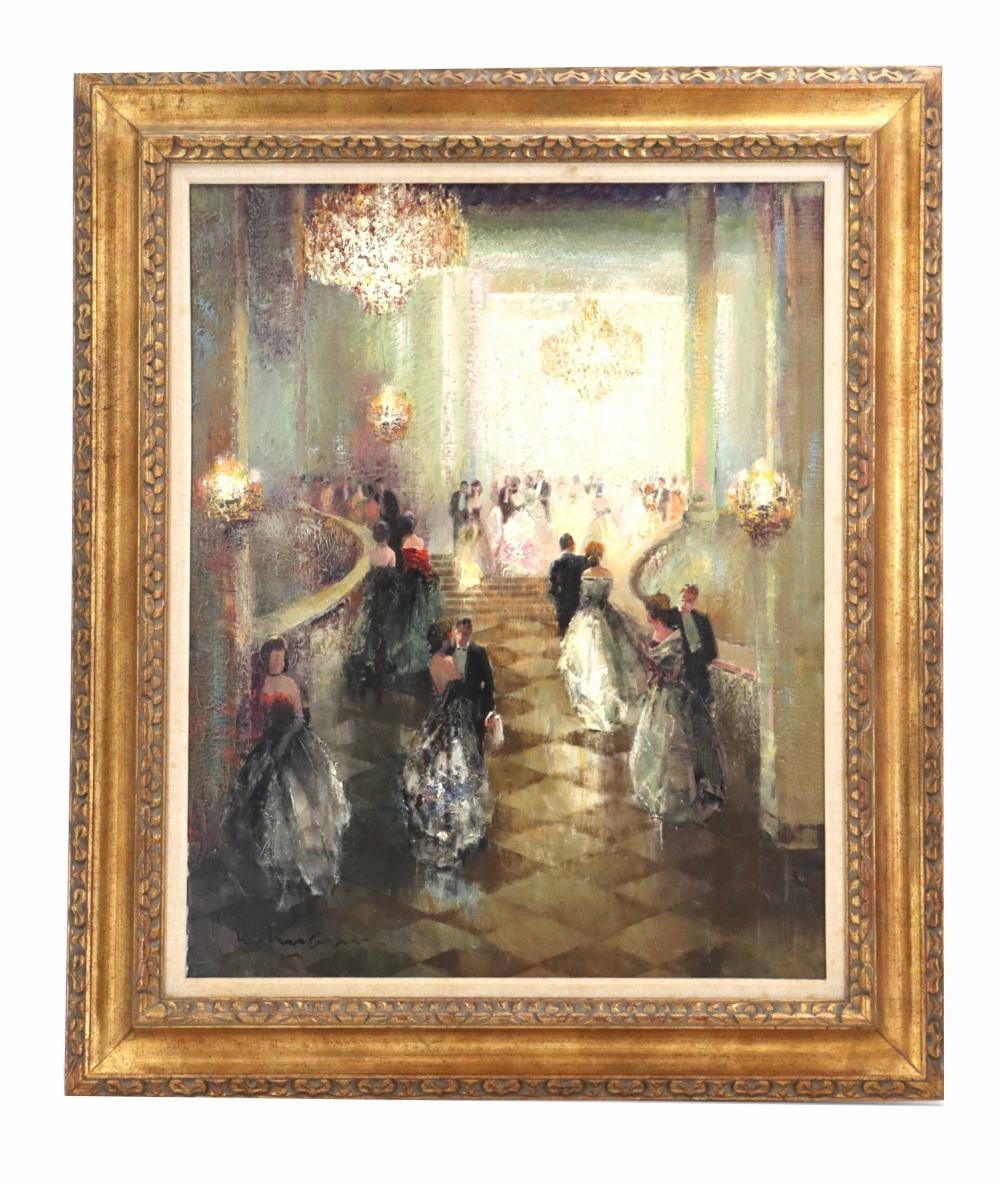 Ludwig Gschossmann comparable auction result: ludwig gschossmann 1894 1986 german oil on canvas impressionist interior genre scene