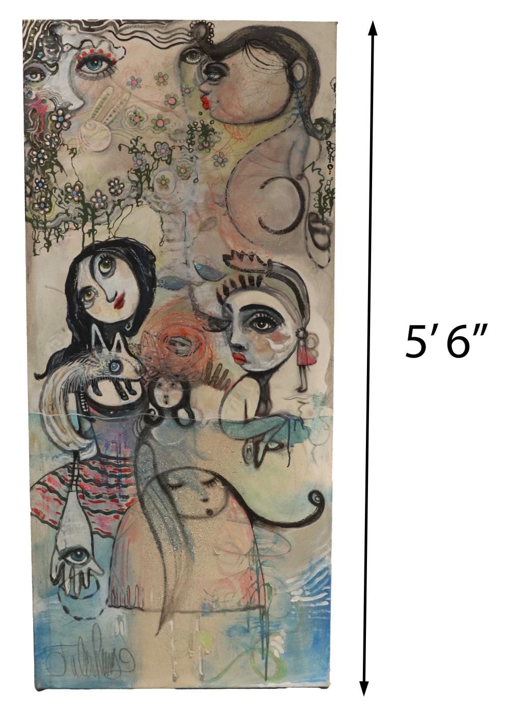Julie Ross comparable auction result: julie ross 1956 2021 american abstract mixed media on canvas
