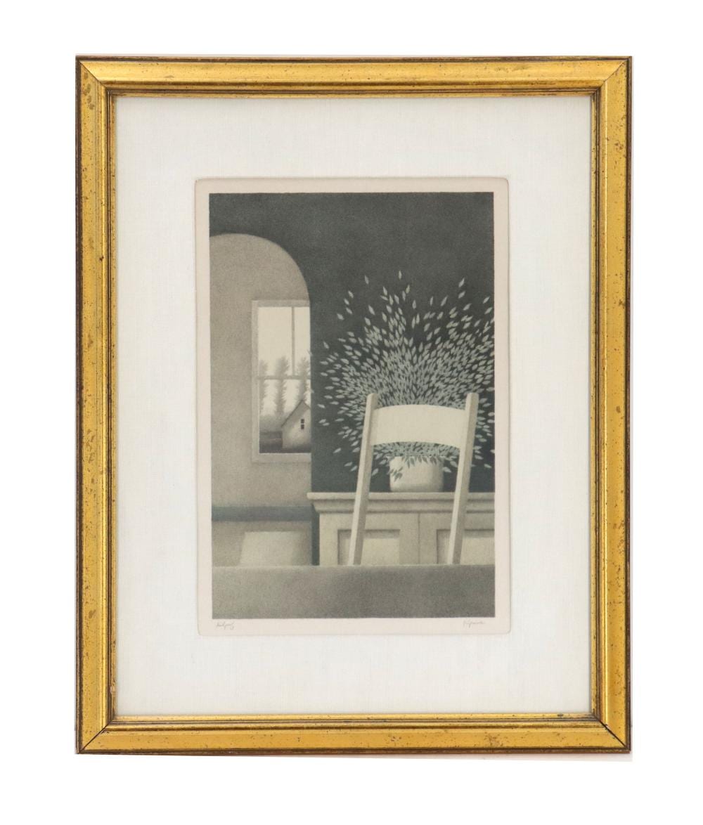 robert kipniss 1931 2025 american artist s proof lithograph print monochrome interior scene the other room · Sarasota Estate Auction · 2026-06-14 Robert Kipniss comparable auction result: robert kipniss 1931 2025 american artist s proof lithograph print monochrome interior scene the other room