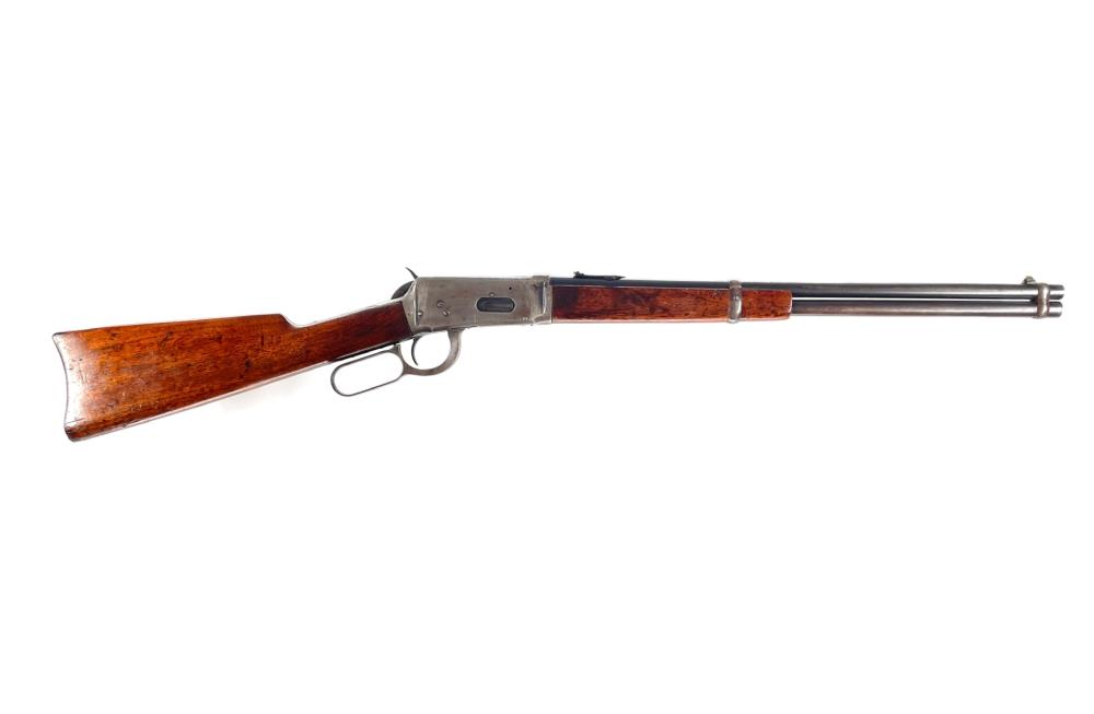 Auction comp thumbnail for ANTIQUE WINCHESTER MODEL 1894 SADDLE RING CARBINE .30 WCF LEVER ACTION RIFLE (Bradford's, Lot 2045)