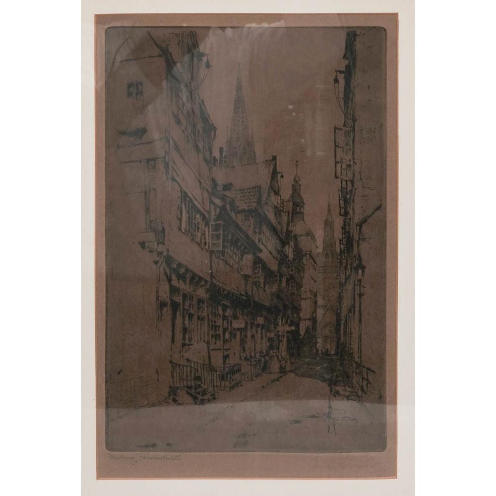 Luigi Kasimir comparable auction result: luigi kasimir austrian hungarian 1881 1962 hamburg reimerstwiete etching on paper