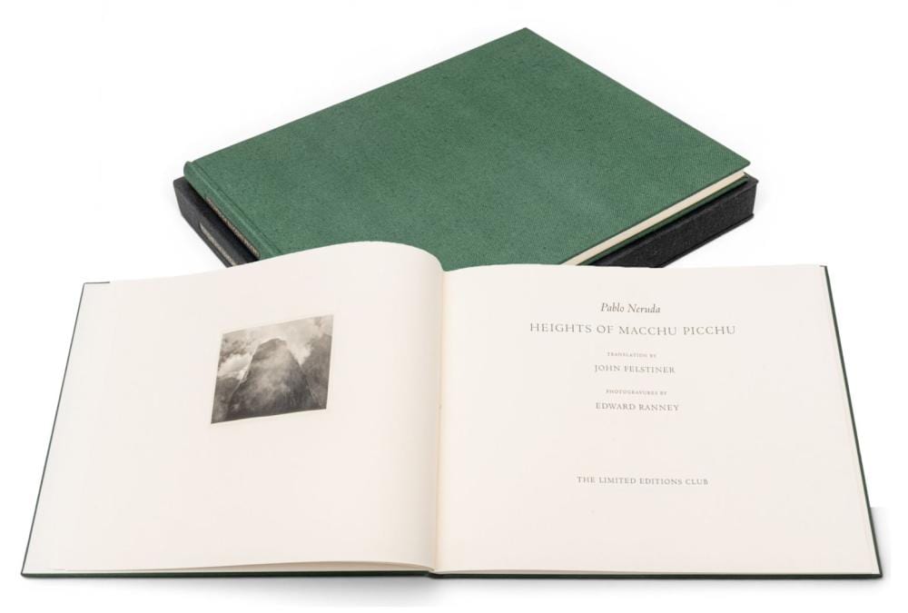 pablo neruda chilean 1904 1973 photogravures by edward ranney heights of macchu picchu h 12 w 15 · DuMouchelles · 2026-06-19 Pablo Neruda comparable auction result: pablo neruda chilean 1904 1973 photogravures by edward ranney heights of macchu picchu h 12 w 15