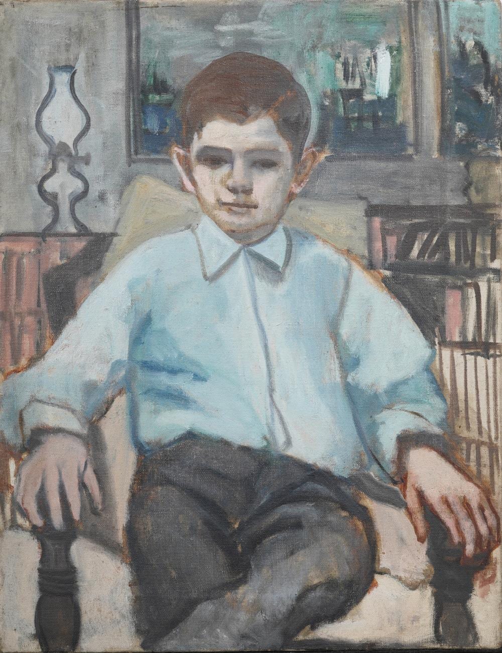 Wood Gaylor comparable auction result: wood gaylor 1883 1957 american expressive little boy portrait original oil painting