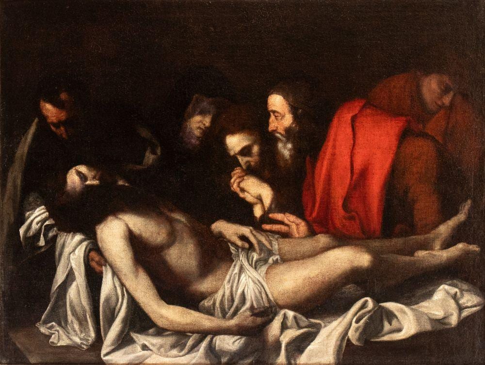 jusepe de ribera cerchia di x tiva 1591 napoli 1652 compianto sul cristo morto · Bertolami Fine Art s.r.l. · 2026-06-25 Jusepe de Ribera comparable auction result: jusepe de ribera cerchia di x tiva 1591 napoli 1652 compianto sul cristo morto