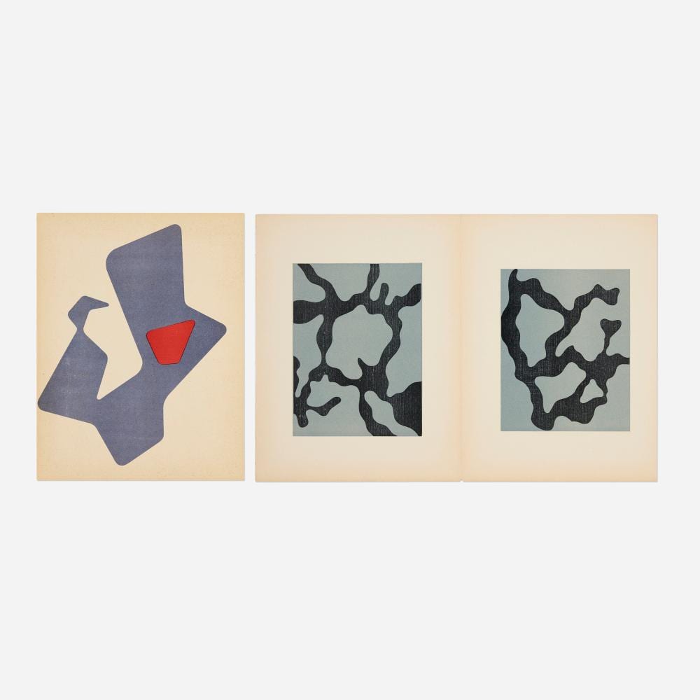 Jean Keuleyanyan comparable auction result: jean hans arp heaume relief i ii for xxe siecle no 1 and 4 two works