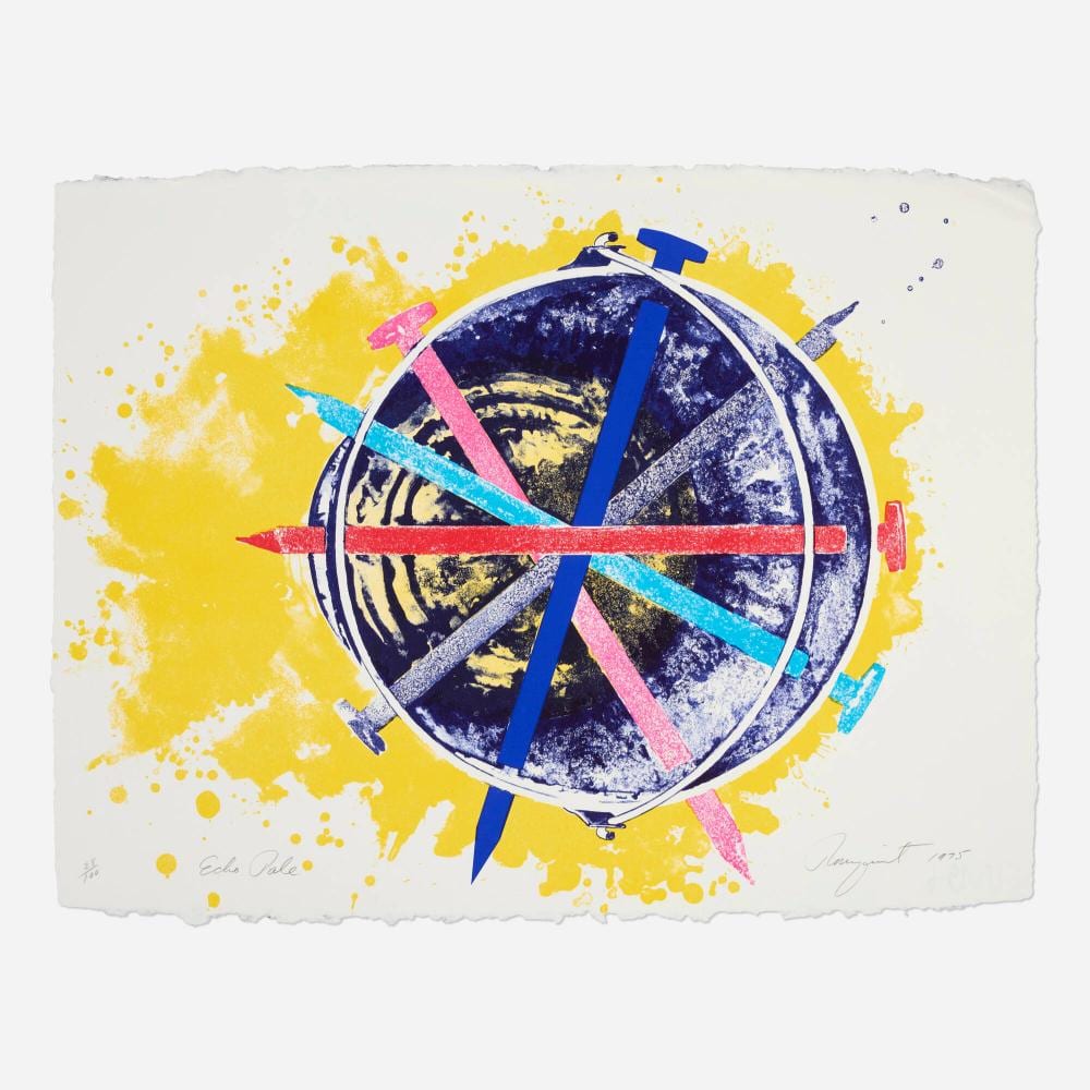 James Rosenquist comparable auction result: james rosenquist echo pale