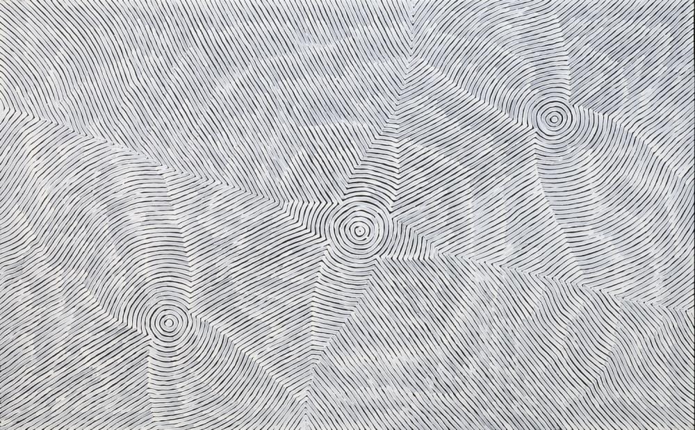 Eliza Jane Jugadai comparable auction result: eliza jane jugadai women s ceremony acrylic on linen 101cm x 162cm