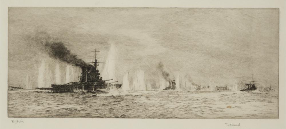 william lionel wyllie british 1851 1931 h m battlecruiser tiger in action at the battle of jutland · Charles Miller Ltd · 2026-06-30 William Lionel Wyllie comparable auction result: william lionel wyllie british 1851 1931 h m battlecruiser tiger in action at the battle of jutland