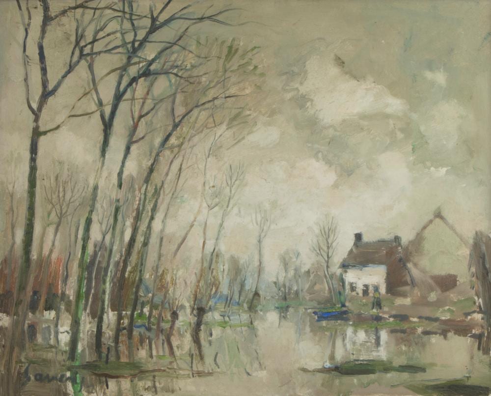 Albert Saverys comparable auction result: albert saverys 1886 1964 oil on panel leiezicht signed