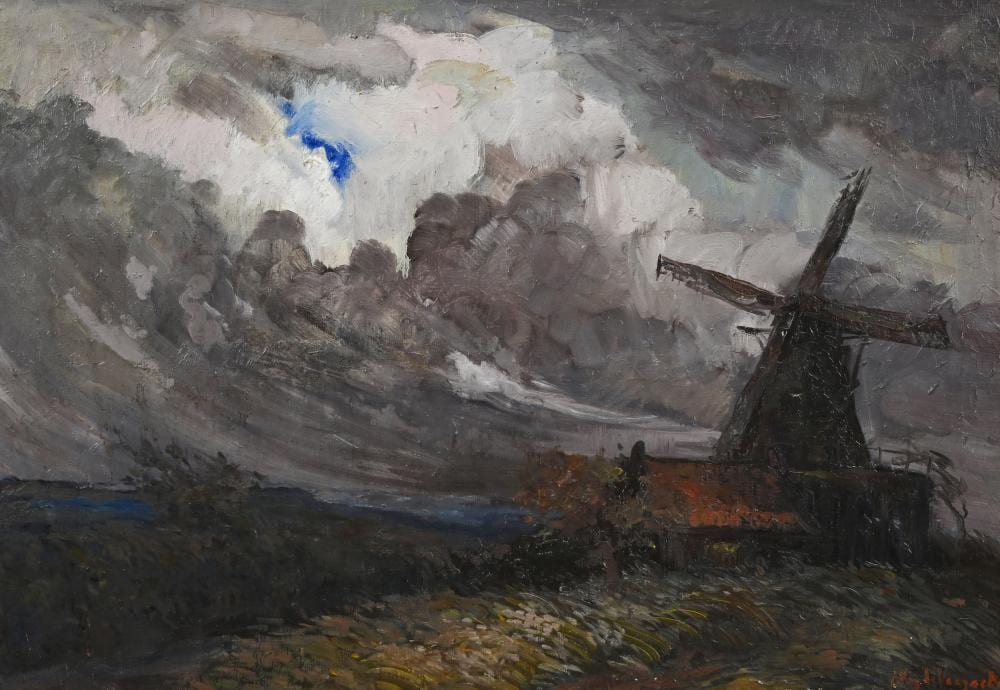 julien van de veegaete 1886 1960 oil on canvas landscape with mill signed · Maison Jules Veilinghuis · 2026-06-20 Julien van de Veegaete comparable auction result: julien van de veegaete 1886 1960 oil on canvas landscape with mill signed