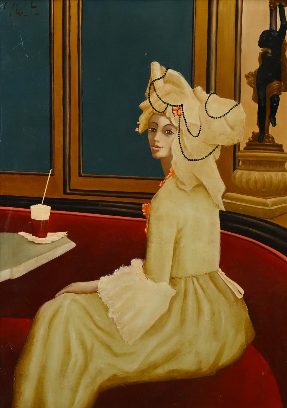 Jef Wauters comparable auction result: jef wauters 1927 2013 oil on canvas femininity signed