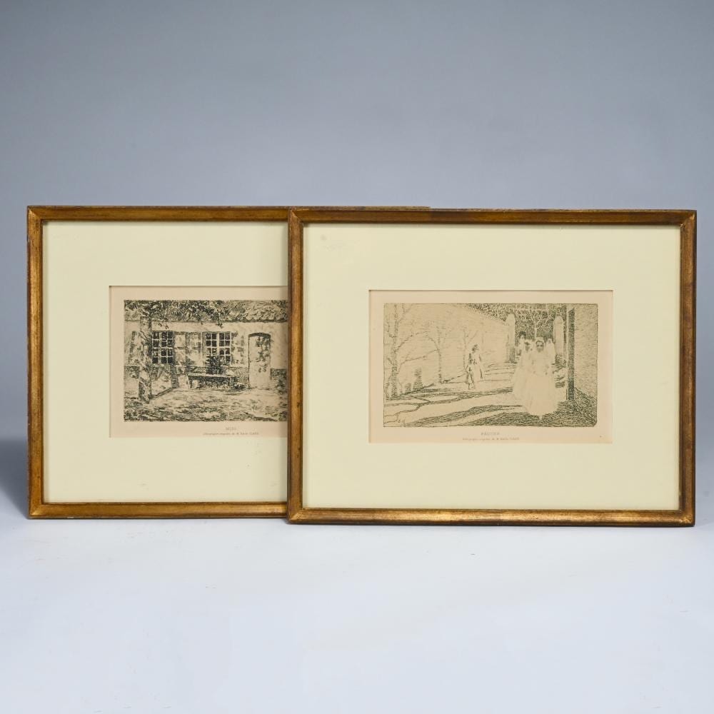 Emile Claus comparable auction result: emile claus 1849 1924 2 lithographs paques and midi monogrammed in the plate