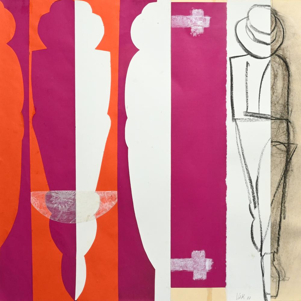Hans Vandekerckhove comparable auction result: hans vandekerckhove 1957 mixed media untitled 1987 signed