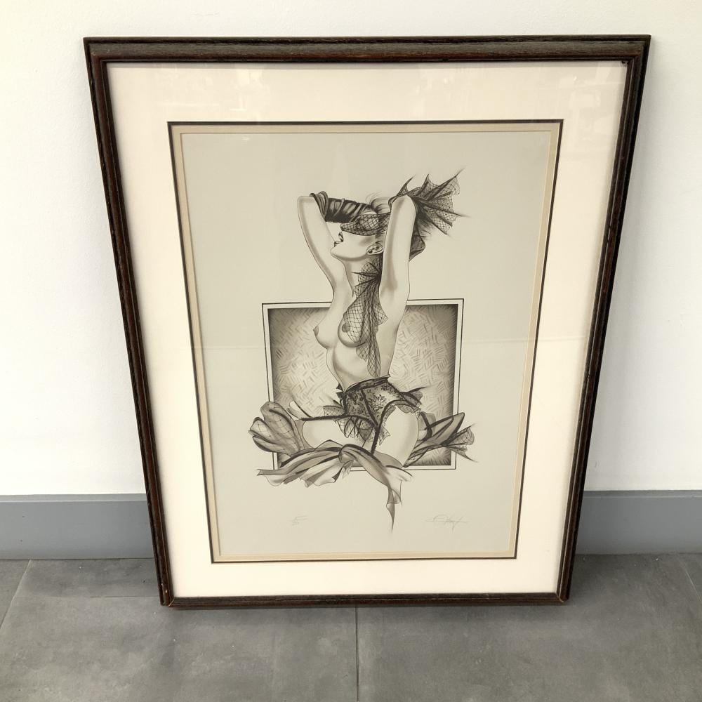 Olivia DeBernardinis comparable auction result: olivia de berardinis american b 1948 lithograph on paper erotic nude signed numbered