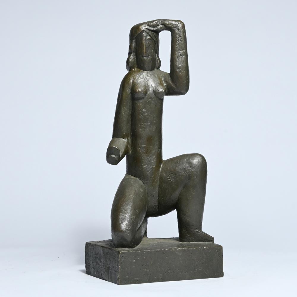 sculpture of dark patinated bronze nude with mirror after a work by henri laurens · Maison Jules Veilinghuis · 2026-06-22 Henri Laurens comparable auction result: sculpture of dark patinated bronze nude with mirror after a work by henri laurens