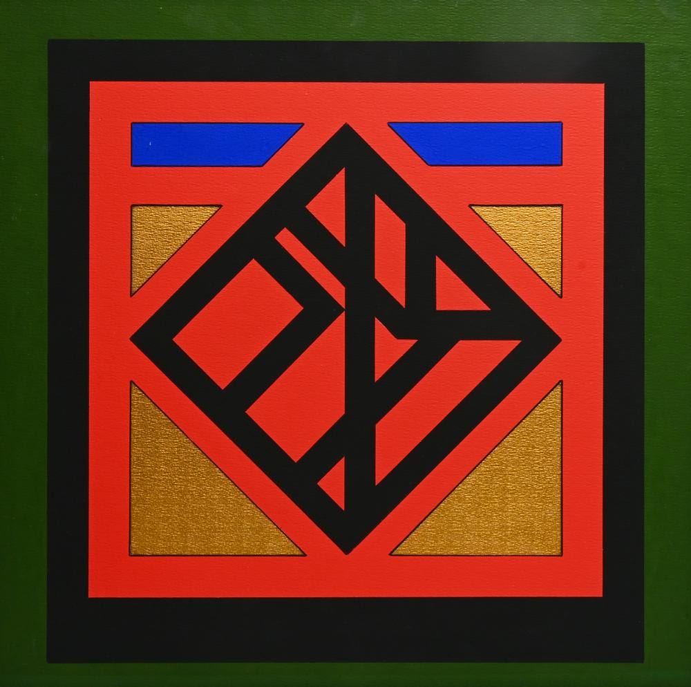 Guy Vandenbranden comparable auction result: guy vandenbranden 1926 2014 gouache with gold paint on paper composition 1977 signed verso artist s label