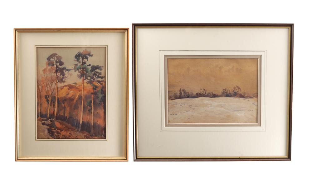 Frederick Lawson comparable auction result: fred lawson british 1888 1968 a pair of early 20th century watercolours