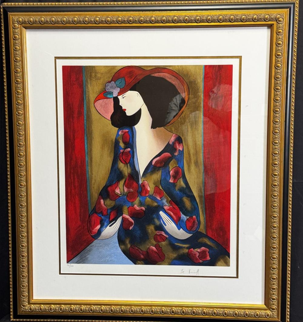 Linda Le Kinff comparable auction result: linda le kinff la mere denis et rebecca b serigraph