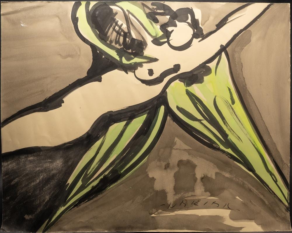 Reuben Nakian comparable auction result: reuben nakian america 1897 1986 leda and the swan watercolor