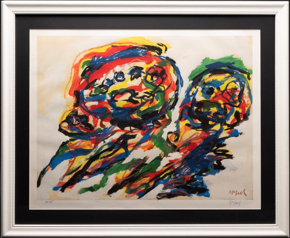 karel appel dutch 1921 2006 two heads · Gold Coast Auctions · 2026-06-28 Karel Appel comparable auction result: karel appel dutch 1921 2006 two heads