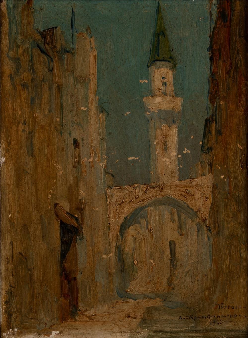 Antonino Calcagnadoro comparable auction result: antonio calcagnadoro rieti 1876 roma 1935 tripoli 1923