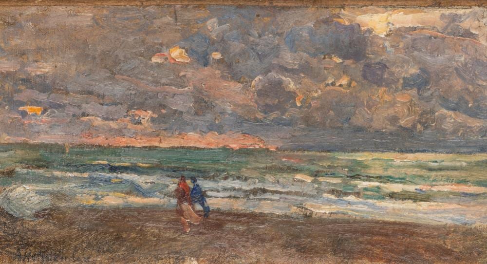 Alphons Hollaender comparable auction result: alfonso hollaender ratisbona 1845 firenze 1923 on the beach